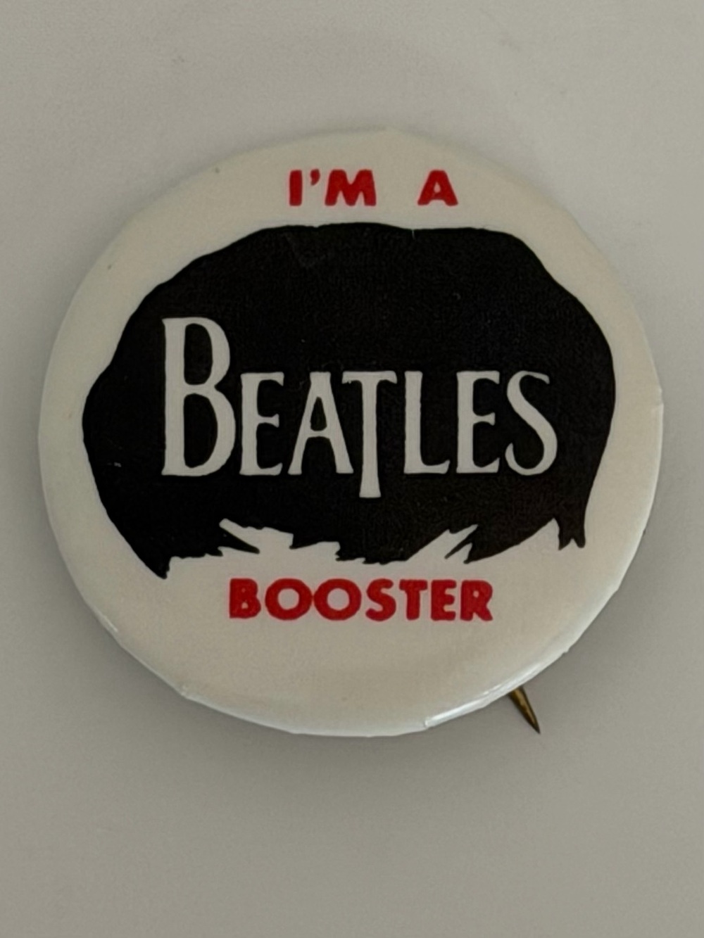 Vintage 1965 Beatles I’m a Beatles Booster Pinback NEMS Honrath